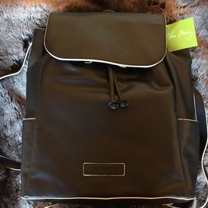 Vera Bradley Drawstring Backpack in Black